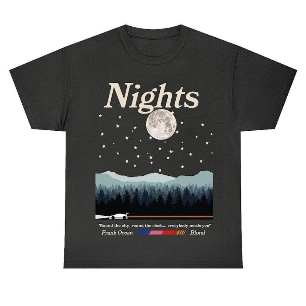 Frank Ocean Blond Nights Minimal Music Fan Unisex T-Shirt